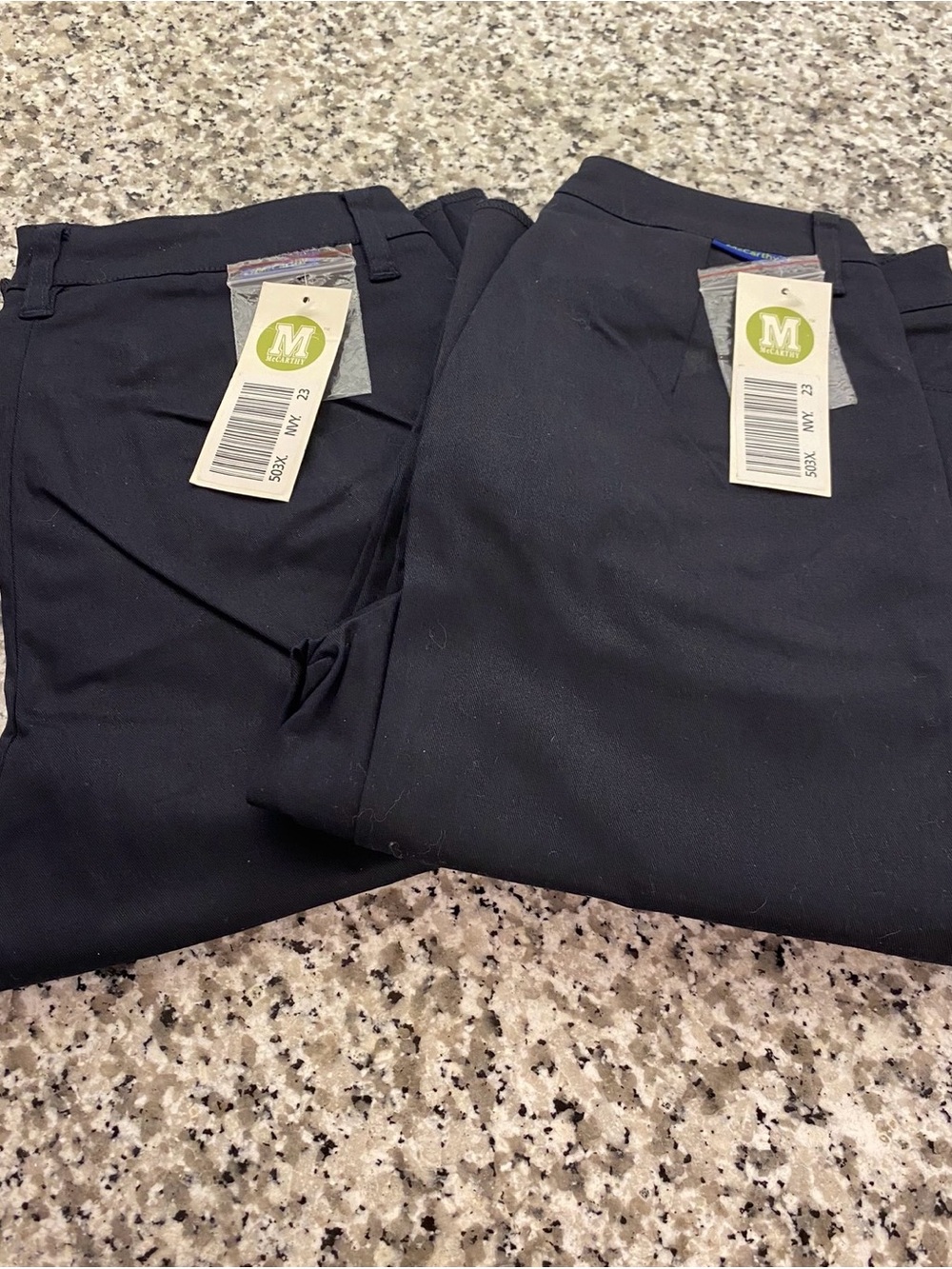 2 pairs Girls Uniform School Pants xs-Small